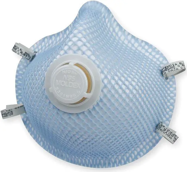 Main image of Moldex N95 Disposable Respirator, Molded, Blue, Mask Size: S, 10PK Blue  2301N95