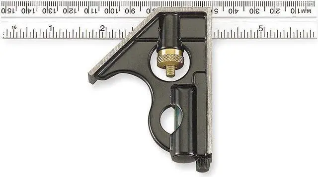 Main image of JOHNSON 406EM Combination Square,6 In,Zinc