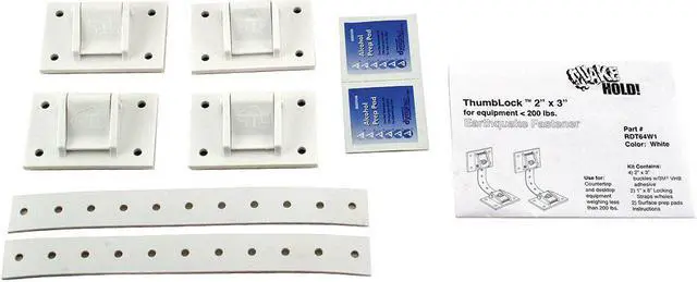 Alt view image 3 of 3 - QUAKEHOLD! RD.T6.4W.1 Equipment Fastener,200 Lbs,White