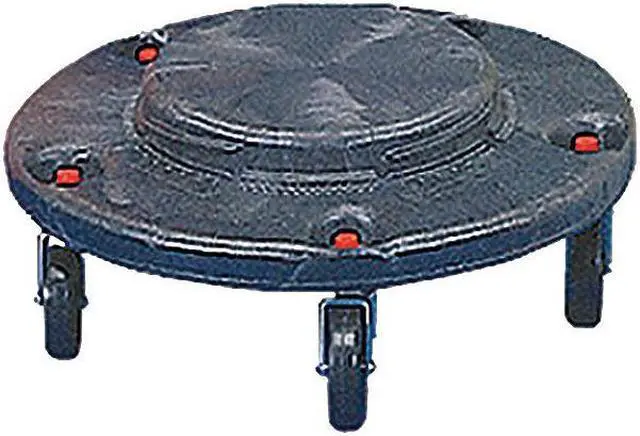 Alt view image 2 of 9 - RUBBERMAID FG264000BLA 250 lb.Container Dolly for 55 gal.