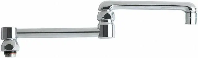 Main image of CHICAGO FAUCET DJ13JKABCP Double Jointed Spout, Brass