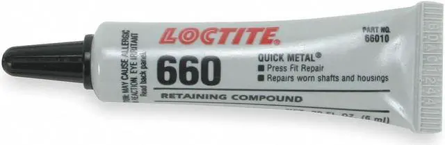Alt view image 2 of 3 - Loctite #660 Quick Metal Gap Filler, High Viscosity .2oz/6ml