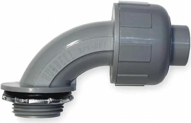 Main image of HUBBELL WIRING DEVICE-KELLEMS P0509NGY Conduit Fitting Connector, 1/2 in,