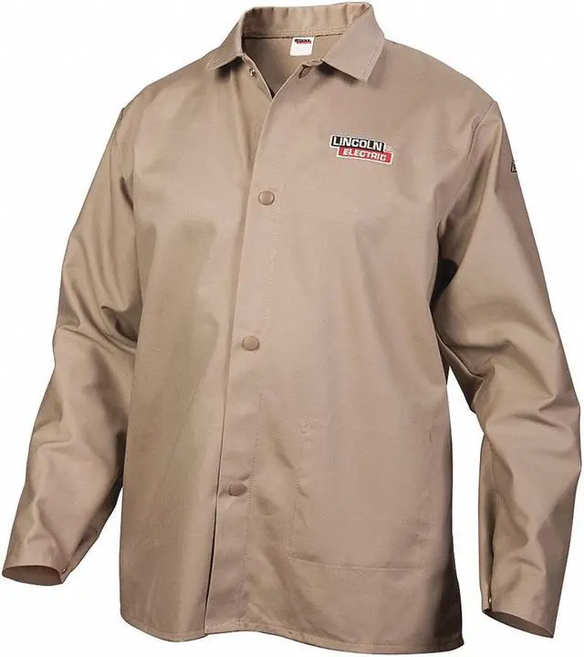 Main image of Lincoln Electric Welding Jacket,Khaki,L,33 in. L  KH840L