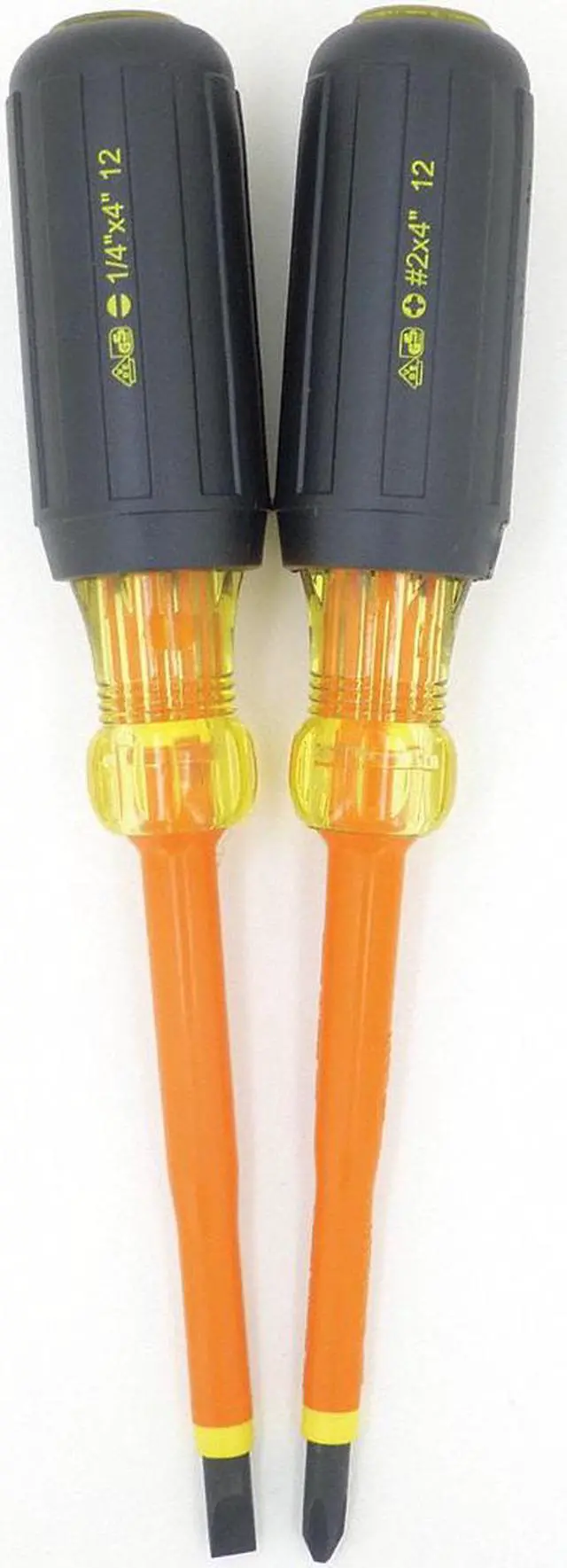 Main image of IDEAL 35-9305 Insulated Screwdriver Set,Slotted/Phillips,2 pcs