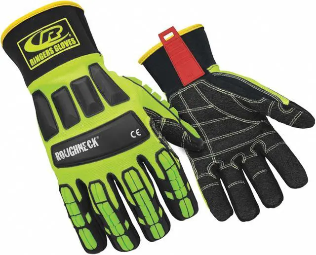 Main image of RINGERS GLOVES 297-10 Ringers R297 Hi-Vis Cut-Resistant Impact Gloves,