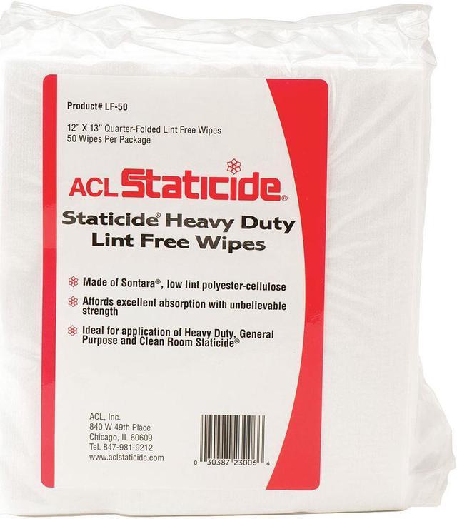 ACL Staticide LF50 Polyester-Cellulose Heavy Duty Lint-Free Wipe