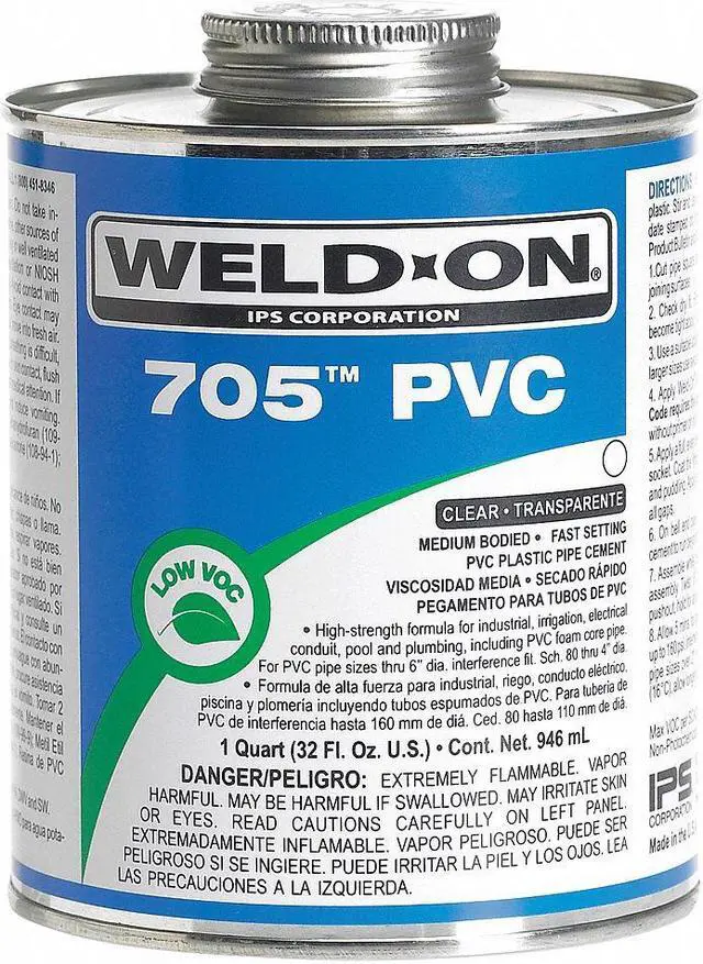 Alt view image 2 of 2 - WELD-ON 13973 PVC Clear Medium Bodied 1/2 Pint
