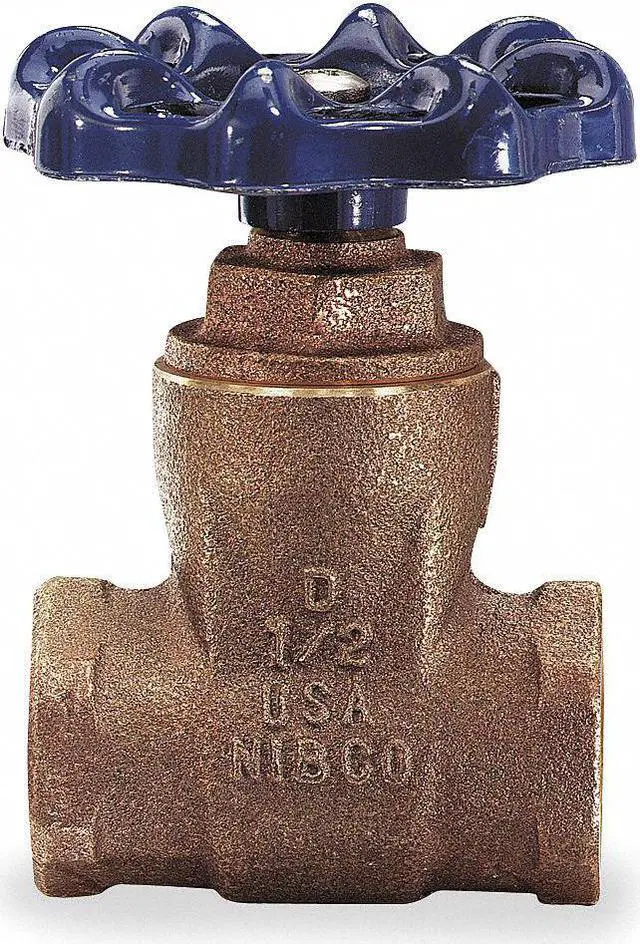 Alt view image 2 of 3 - NIBCO T29 1 1/2 Gate Valve,1-1/2 In.,FNPT,Bronze