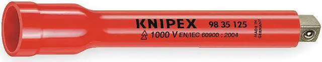 Main image of Knipex 98-35-125 Insulated 125 mm Extension Bar 3/8" Square drive