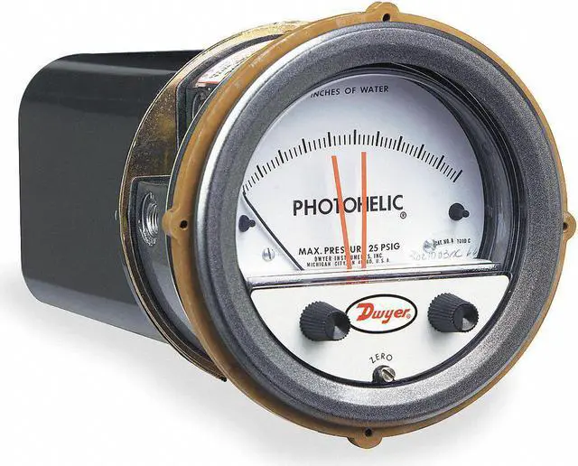 Main image of DWYER INSTRUMENTS A3003 Pressure switch/gage, range 0-3.0" w.c.
