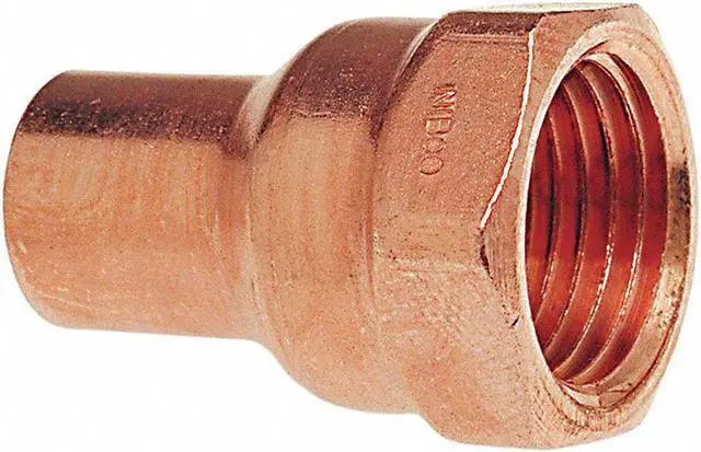 Alt view image 2 of 2 - NIBCO 6032 2 2" NOM FTG x 2" FNPT Copper Adapter