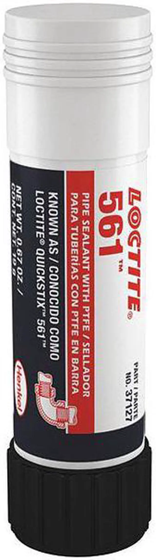 Alt view image 2 of 7 - LOCTITE 463973 Pipe Thread Sealant 0.7 oz, Stick, 561, White, Semi-Solid Stick