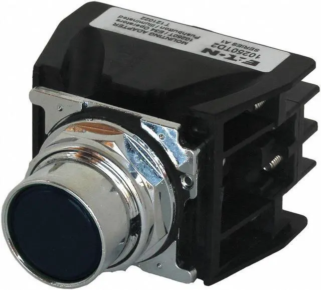 Main image of EATON 10250T706B Hazardous Location Push Button with Contacts, 30 mm, 1 NC, 1