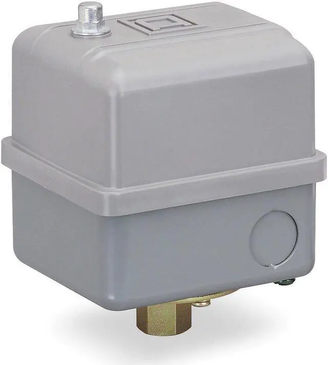 Alt view image 2 of 3 - Pressure Switch, 60-80PSI, 1Port, DPST, 10A