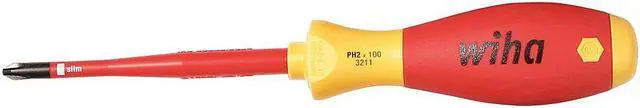 Main image of WIHA TOOLS 32145 Insulated Screwdriver Phillips #1 3 in Round