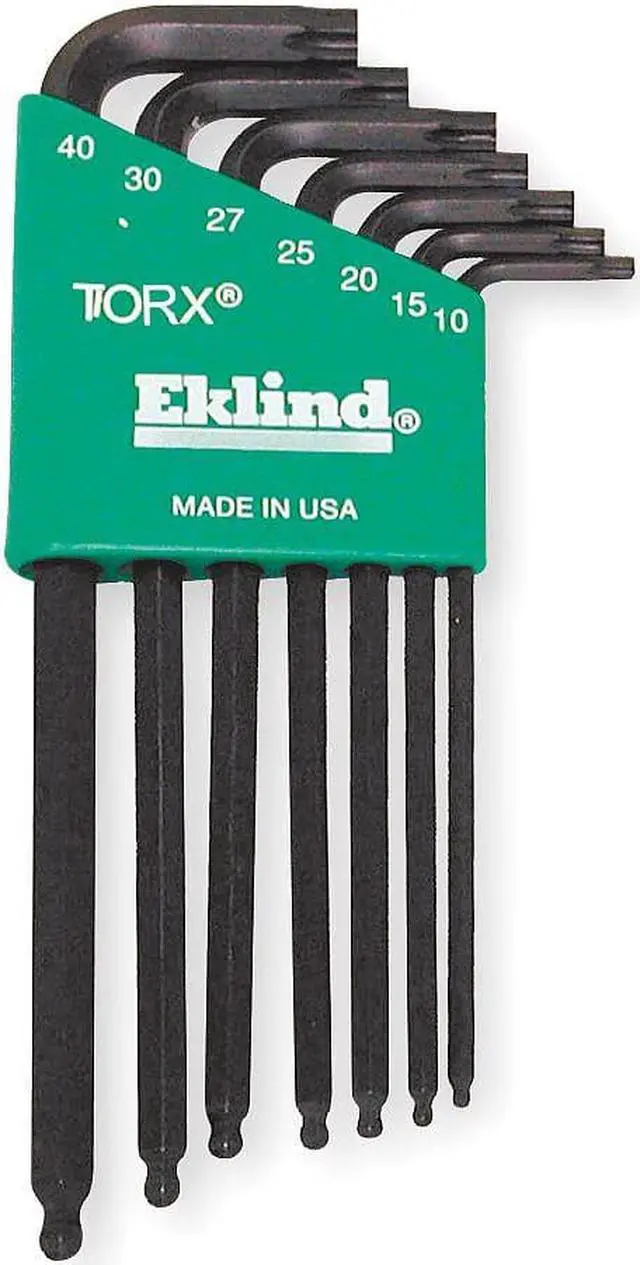 Alt view image 2 of 3 - EKLIND 10007 7 Piece Torx? L-Shape Torx? Key Set, 10007