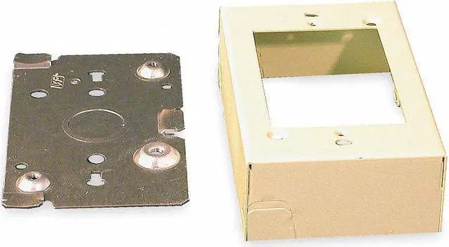 Alt view image 3 of 5 - LEGRAND V5741 Device Box, 500, 700 Series, 1.37 in H, 4-5/8 in L, Ivory