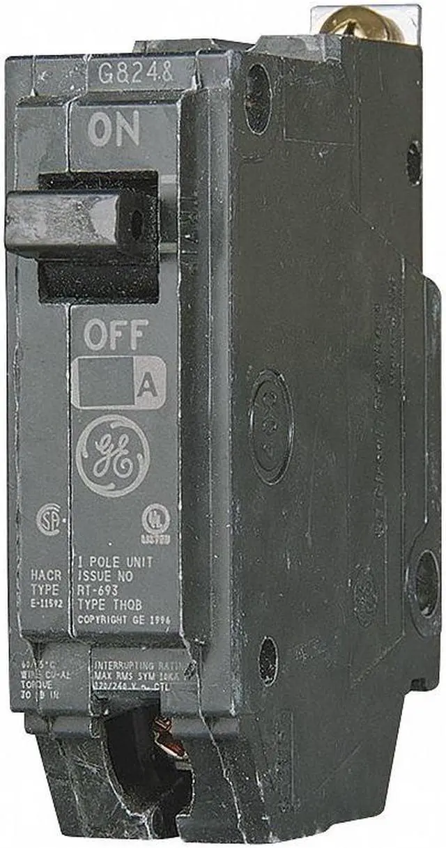 Alt view image 2 of 2 - GE THQB1160 1P Standard Bolt On Circuit Breaker 60A 120/240VAC
