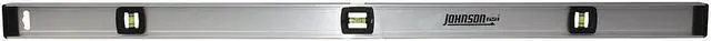Main image of JOHNSON 1300-4800 I Beam Level,Alum,48 In L,3 Vials,Silver