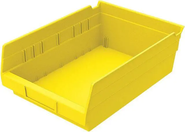 Alt view image 2 of 2 - AKRO-MILS 30150YELLO Yellow Shelf Bin, 11-5/8"L x 8-3/8"W x 4"H