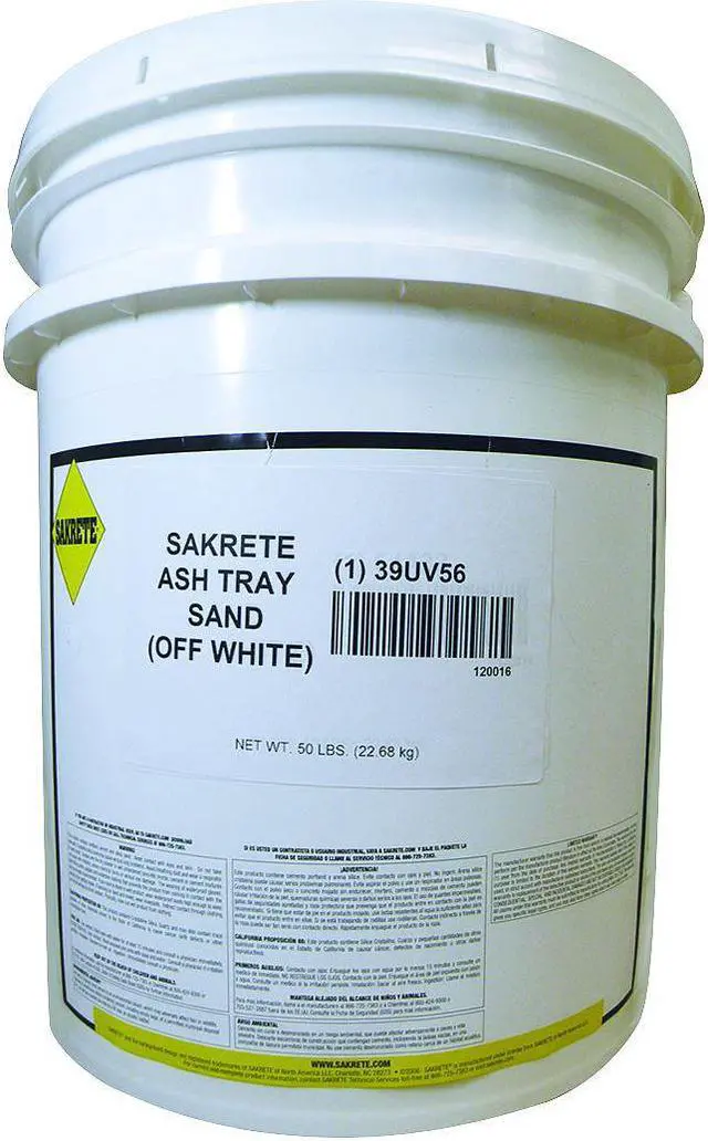 Main image of SAKRETE 120016 Ash Tray Sand,50 lb.,White