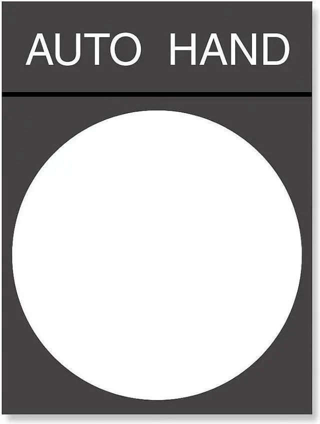 Alt view image 2 of 3 - SCHNEIDER ELECTRIC ZBY2364 Legend Plate, Rectangular, Auto-Hand