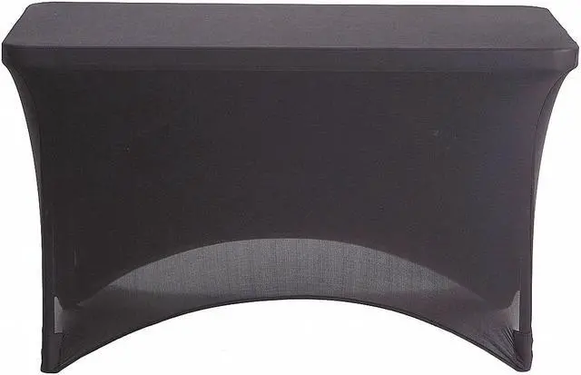 Alt view image 2 of 15 - iGear Fabric Table Cover Polyester/Spandex 24 x 48 Black 16511