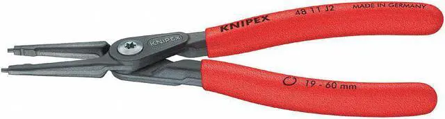 Alt view image 3 of 7 - Knipex 48-11-J2 Precision Straight Tip Internal Circlip Pliers 19-60 mm dia - Plastic Grip