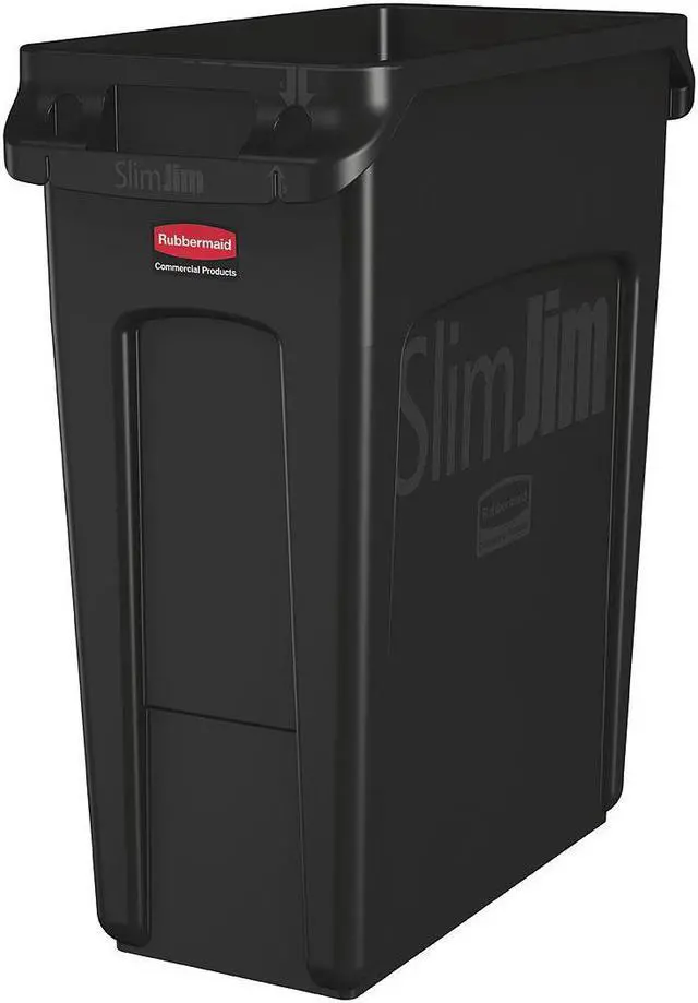 Main image of RUBBERMAID COMMERCIAL 1955959 Slim Jim 16 gal Rectangular Slim-Profile Plastic