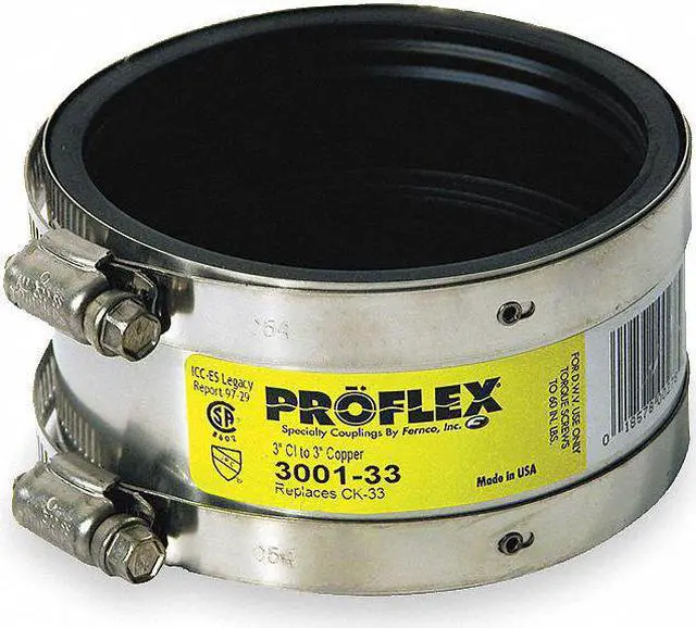 Alt view image 3 of 4 - ZORO SELECT 3001-33 Shielded Coupling,For Pipe Size 3" x 3"