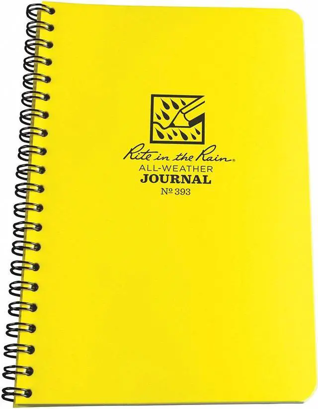 Alt view image 2 of 4 - RITE IN THE RAIN 393 All Weather Notebook,Side Spiral,Journal