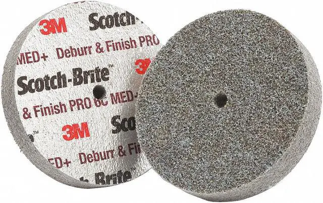 Alt view image 2 of 2 - 3M DP-UW Scotch-Brite(TM) Unitized Wheel,Gray,3/4in.W,3in.dia.