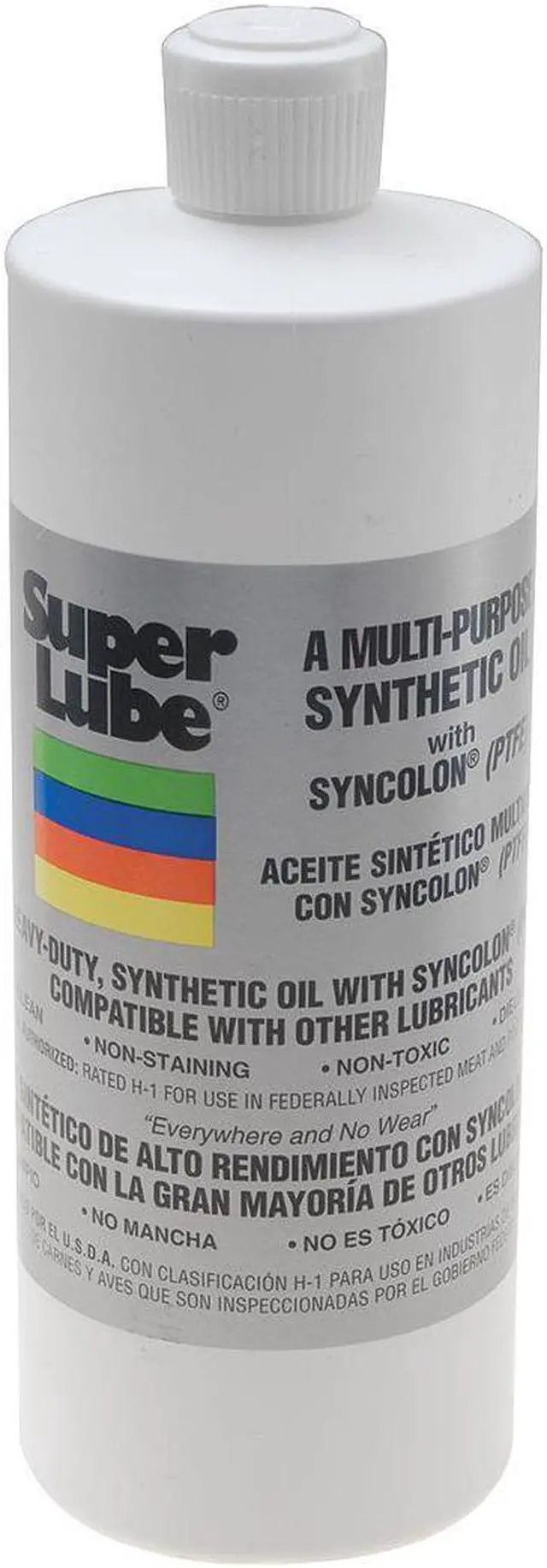 Main image of SUPER LUBE 51030 1 qt Bottle, Hydraulic Oil, 118 ISO Viscosity, 85W SAE