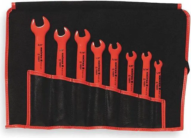 Alt view image 2 of 3 - Insulated Open End Wrench SetNumber of Pieces: 8