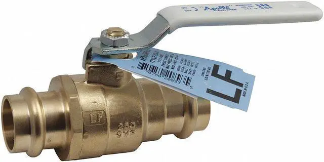 Alt view image 2 of 2 - APOLLO VALVES 77VLF14401 3/4" Press Brass Ball Valve Inline
