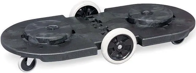 Alt view image 2 of 8 - RUBBERMAID FG264600BLA Brute Container Dolly,200 lb.,20-1/4"W,Black