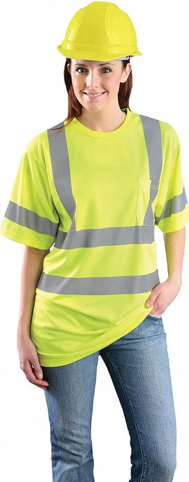 Main image of OCCUNOMIX LUX-SSETP3B-YXL T-Shirt, 3, R, Polyester, Yellow, XL