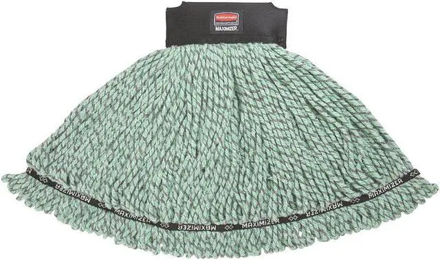 Alt view image 4 of 10 - Maximizer Microfiber Mop Heads Medium Green 6/Carton