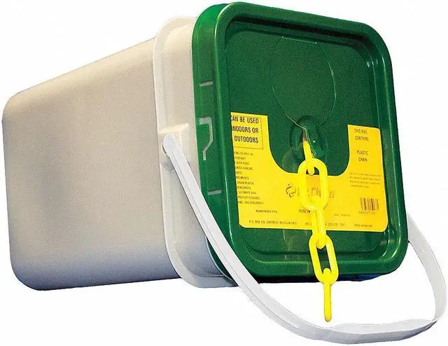 Alt view image 2 of 2 - ZORO SELECT 50002-P Plastic Chain, Yellow, 160 ft Length, Gloss