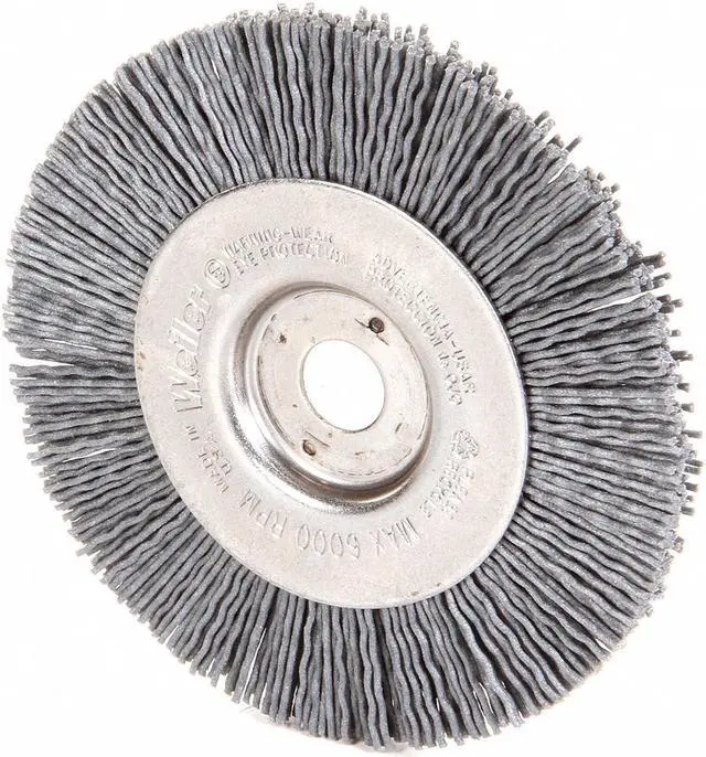 Alt view image 3 of 4 - WEILER 97593 Wire Wheel Wire Brush, Arbor, 4", 1/2" W