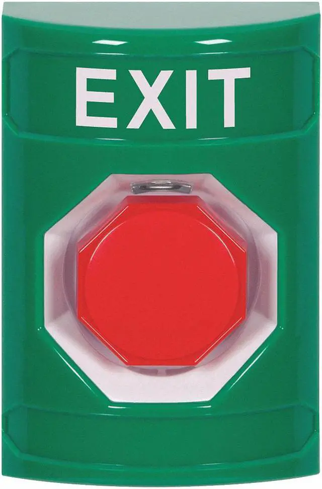 Main image of SAFETY TECHNOLOGY INTERNATIONAL SS2105XT-EN Exit Push Button, Green,