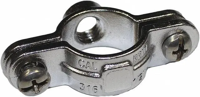Alt view image 2 of 2 - CALBRITE S60700SP00 Clamp, Conduit; Pipe Use, 3/4 in, 316 Stainless Steel,