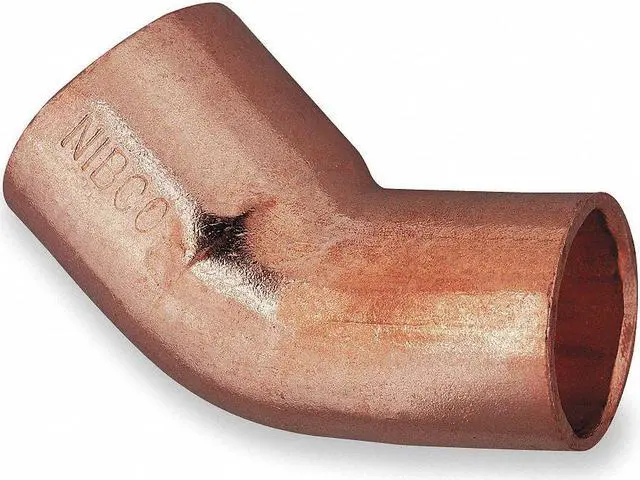 Alt view image 2 of 3 - Elbow, 45 Deg, 1 In, Wrot Copper