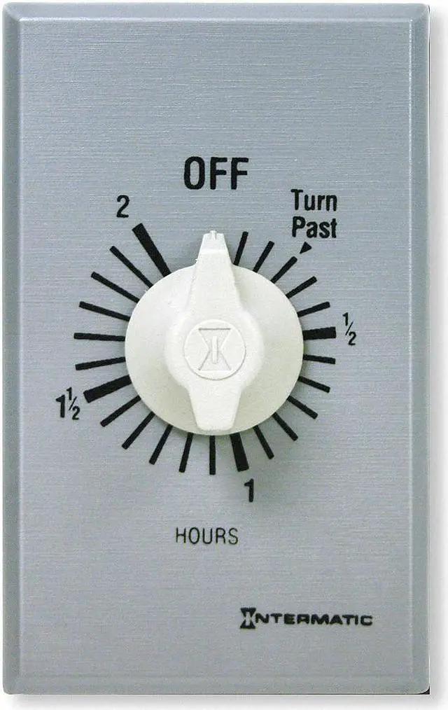 Alt view image 3 of 3 - INTERMATIC FF2H Timer,Spring Wound,2 Hr,SPST,Silver