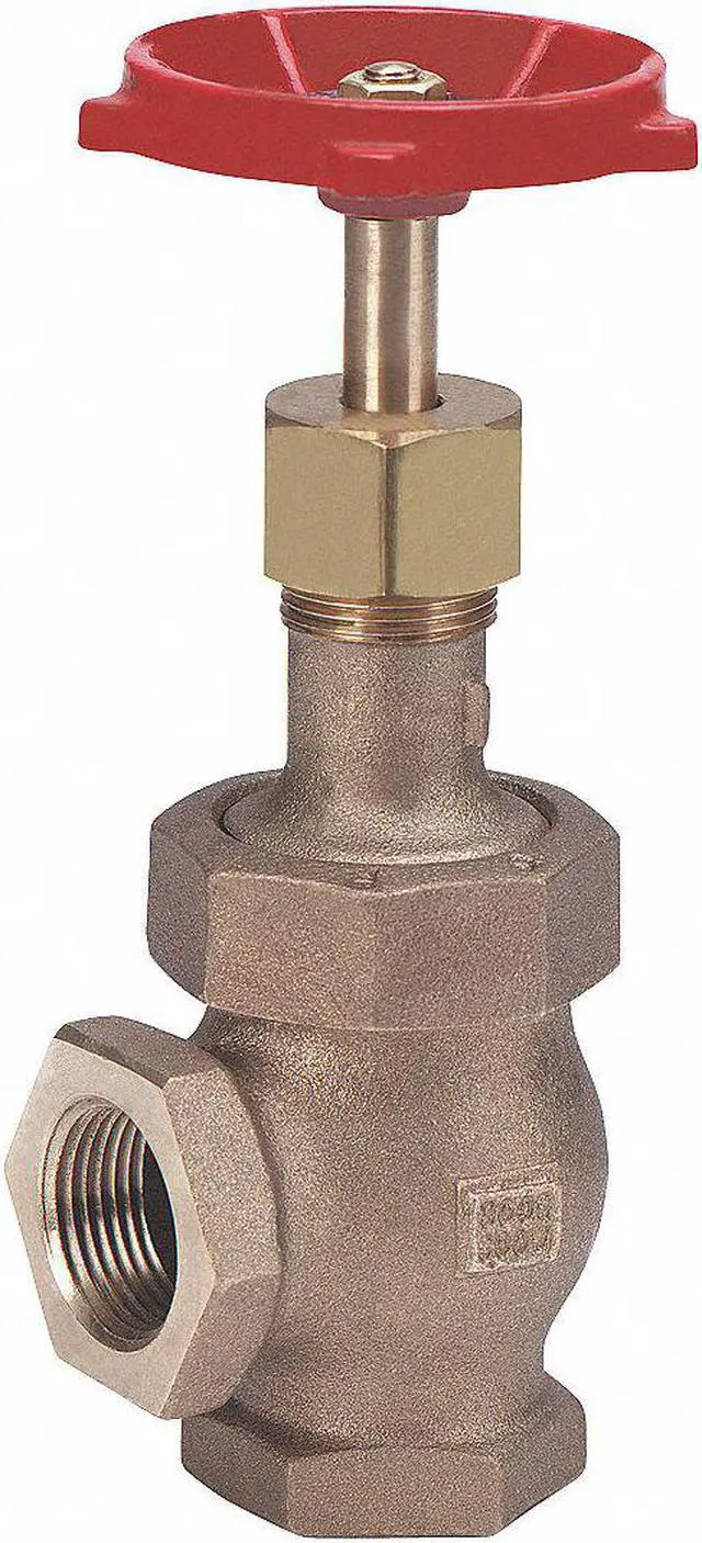 Main image of MILWAUKEE VALVE 582 1-1/4 Angle Globe Valve,Class 300,1-1/4 In.