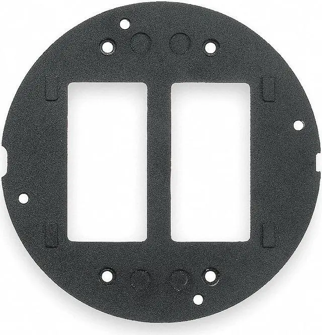 Alt view image 3 of 9 - HUBBELL WIRING DEVICE-KELLEMS S1SP Floor Sub-Plate, Floor Box Type, 2 Gang,