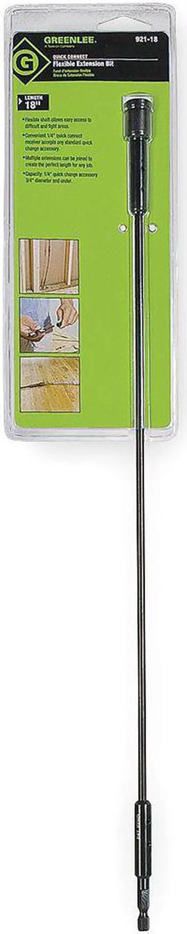 Alt view image 2 of 5 - GREENLEE 921-36 Flexible Drill Extension,3/16x36In