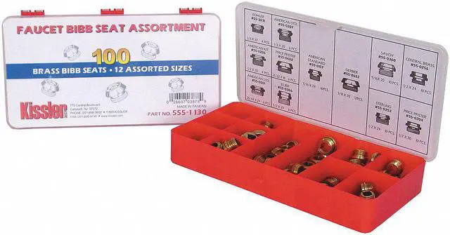 Main image of KISSLER AB555-1130 Bibb Seat Kit, 1" x 6" x 3", Brass