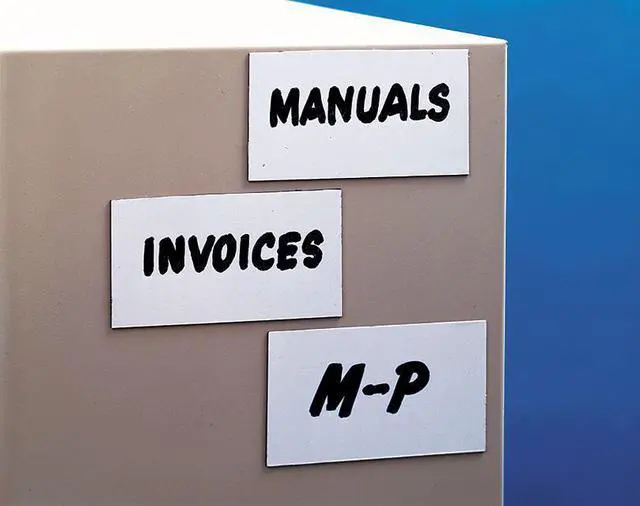Alt view image 2 of 2 - AIGNER INDEX MX104 Write-On/Wipe Off Magnetic Tag,PK25